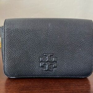Tory Burch black leather shoulder bag